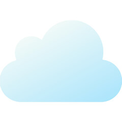 Obraz premium blue cloud computing