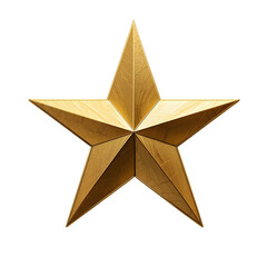 Obraz premium golden star isolated on transparent background