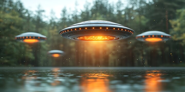 UFOs over Forest Lake.