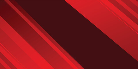 Fototapeta premium Red line with concept architecture futuristic dark red background.