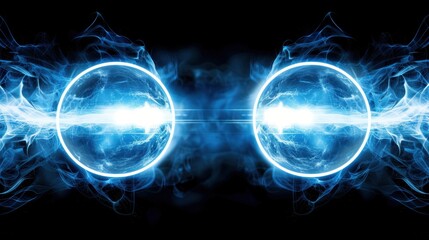 Plasma Balls: Dynamic particles swirling into a plasma shape, symbolizing energy and electricity in science fiction and futuristic settings.