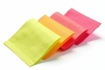 Single, vibrant-colored flap isolated on pure white background , banner, photography