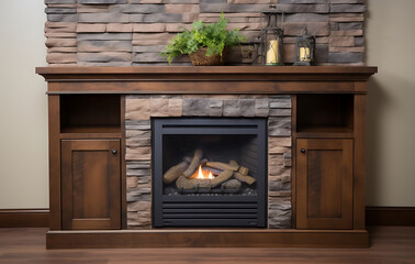 Comfortable living room with furniture and decorations	