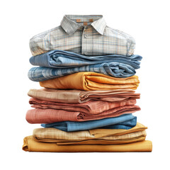 Stack of ironing shirts png pile of shirts png stacked ironing shirts png shirt stack png transparent background image