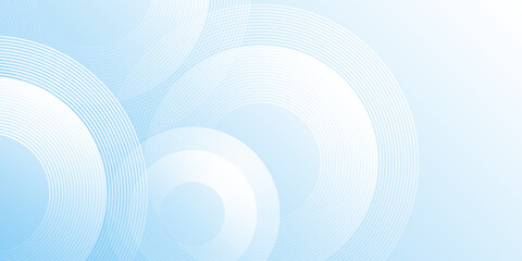 Modern pastel colorful blue and white gradations. Circle effect style geometric abstract simple design
