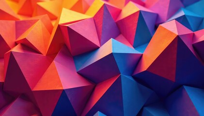 Fototapeta premium Abstract geometric shapes forming a continuous pattern , kaleidoscope, paper