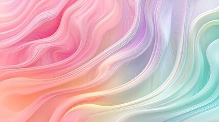 Fototapeta premium Abstract Pastel Swirling Waves Design Background