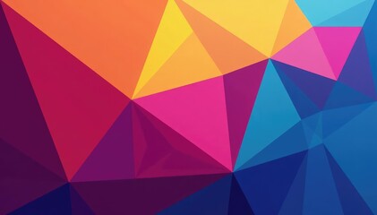 Geometric shapes, abstract tessellation, colorful backdrop, seamless, modern
