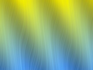 Yellow-green to blue gradient background.  Subtle, wavy vertical lines create a calm, flowing texture.  Smooth color transition.