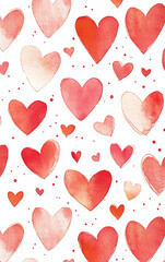 Cute colorful heart art illustration
