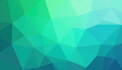 Obraz premium Abstract geometric pattern in calming blues and greens, tileable pattern, illustration, blue wallpaper