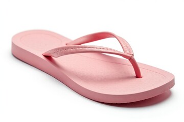 Fototapeta premium A single flip-flop isolated on white background , texture, fashion