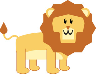 lion wild animal illustration