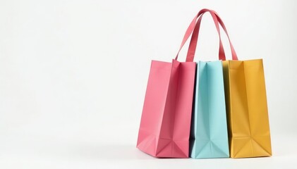 Stylish reusable tote shopping bag, white background , shopping bag, cloth, casual