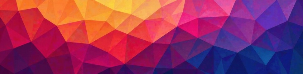 Fototapeta premium Geometric Mosaic with Vibrant Gradient Pattern, digital art, abstract, gradient