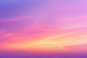 Fototapeta premium A beautiful colorful sky with streaks and fluffy clouds present