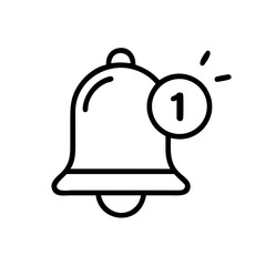 Notification Bell with Counter Icon