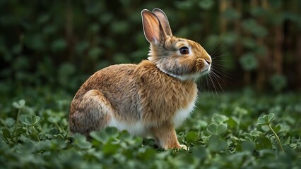 Fototapeta premium rabbit in the grass