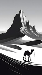 hiking in the mountain