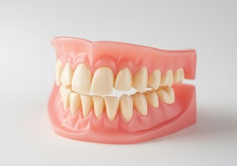 Obraz premium Examining Dental Prosthetics a Close Up View for Oral Care Concepts