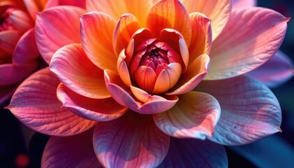 Densely packed petals, overlapping layers, rich color gradients , wallpaper, layered, blossom