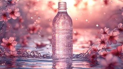 Tranquil Water Bottle in Blossom Paradise