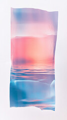 Abstract Sunset Seascape Water Reflection Aesthetic Background