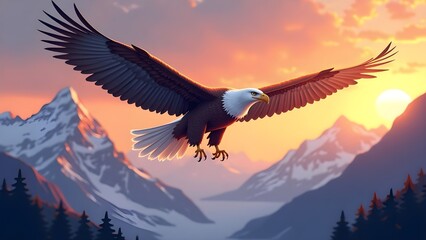 eagle in flight