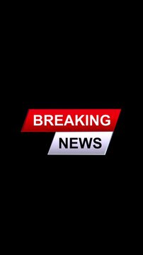 Breaking News Glossy plate Animation