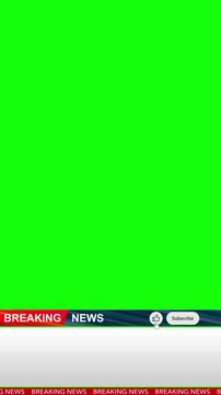 Breaking News - Lower third live breaking news green screen