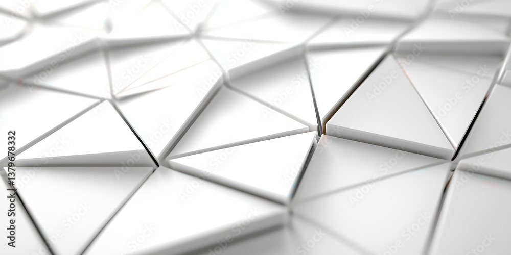 Aufkleber a stark white backdrop, where low-poly digital lines, like threads woven into an intricate network, 