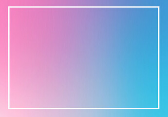 Obraz premium Minimalist Pink and Blue Gradient Background – High-Resolution Rectangular Design with White Space in the Center, Perfect for Modern Graphics, Web Design, and Digital Art