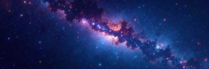 Fototapeta premium Cosmic backdrop of twinkling stars in the darkness, cosmos, space, twinkling stars