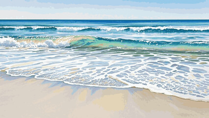  Beach dreams isolated watercolor vector illustration svg