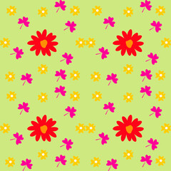 seamless pattern with flowers