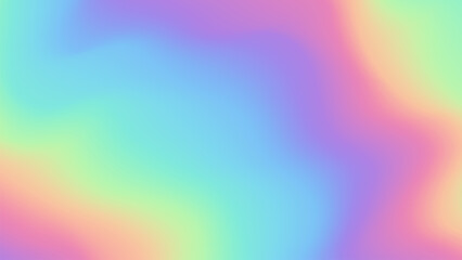 Obraz premium Colorful Gradient abstract background, holographic rainbow backdrop. Flowing Abstract pastel holographic texture design for pattern and background. Vector illustration