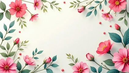 Obraz premium Subtle floral motif creates a delicate, repeating pattern , bloom, fabric
