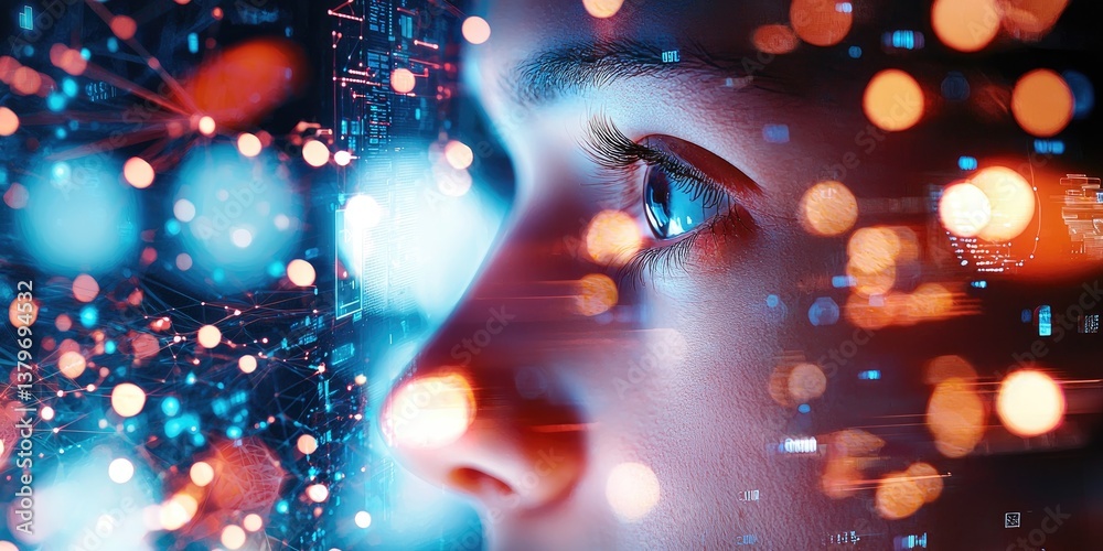 Poster Safeguarding sensitive data through robust encryption and advanced digital locks, impenetrable by hackers and breaches, ensuring unwavering privacy with cutting-edge cybe