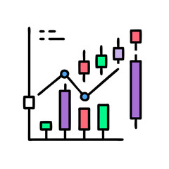 business graph icon generated vector