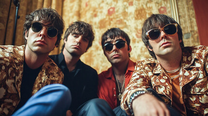 London, UK - August 27 2024: Oasis band cds. Oasis are a popular rock band from the 1990's britpop era