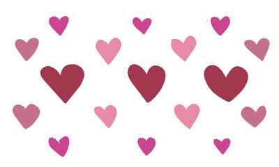 Love heart icon pattern 