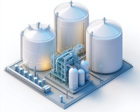 Ethane C2H6 gas industrial. Chemical energy. Fuel storage. Hydrocarbon emission. Energy transfer and storage of ethane in industrial applications.