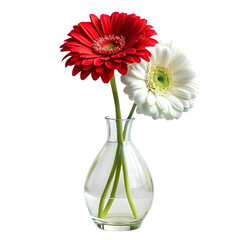 Red & White Gerbera Daisies