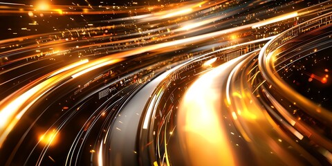 A vibrant array of brochure templates showcasing cutting-edge technology and innovation. Sleek, futuristic backgrounds featuring intricate tech elements and dynamic lines