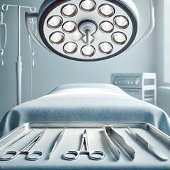 3d render of a modern room in hospital 