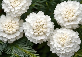 Close-up of cluster of white flowers