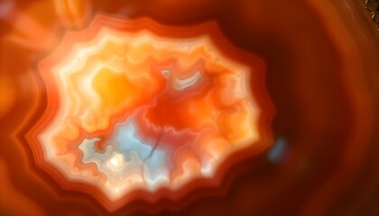 close up view of an orange and yellow object