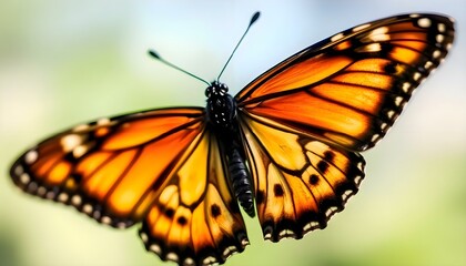 Fototapeta premium close up of a butterfly on a flower