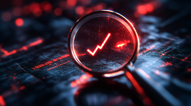 Magnifying glass and checkmark icon Represents document verification focusing on checking the authenticity of documents or adherence to company rules and policies