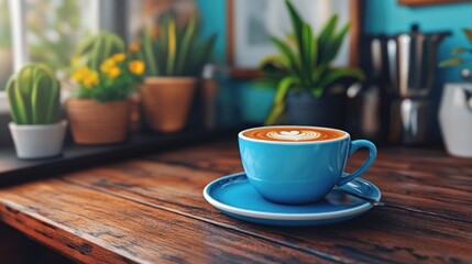 Aromatic Morning Coffee in a Cozy Cafe
